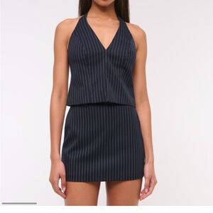 Abercrombie & Fitch Scarlett Mini Skirt Navy